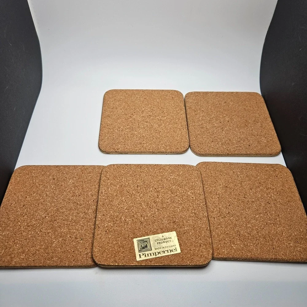 Vintage Pimpernel Cork Backed Coasters – British Game Birds – Set of 5 – England